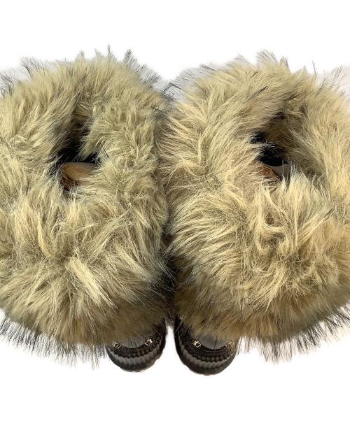 YELLO（イエロ）YELLO (イエロー) TWO-TONE SHORT BOOTS ブラック×ベージュ サイズ:XL 未使用品の古着・服飾アイテム