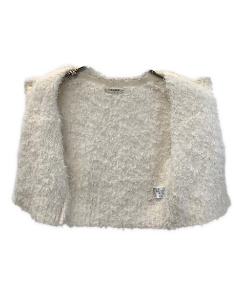 COCODEAL（ココディール）COCODEAL (ココディール) 厚手カーディガン ホワイト サイズ:2の古着・服飾アイテム