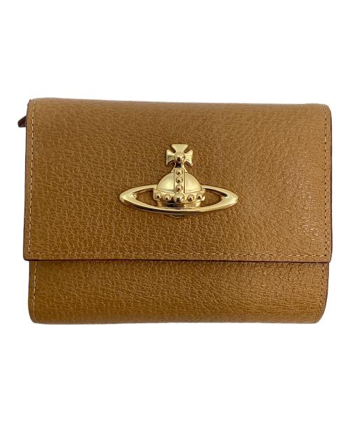 Vivienne Westwood（ヴィヴィアンウエストウッド）Vivienne Westwood (ヴィヴィアンウエストウッド) 2つ折り財布 ブラウンの古着・服飾アイテム