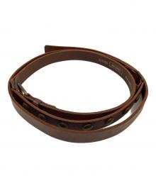 SAM BROWN（サムブラウン）の古着「レザーベルト」｜ブラウン