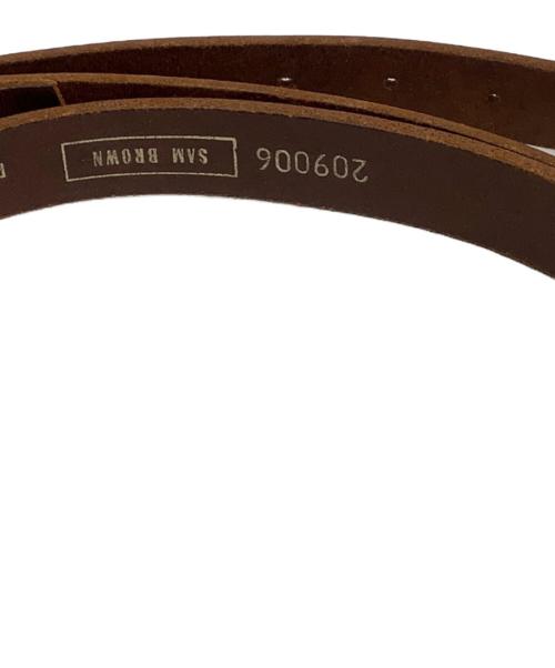 SAM BROWN（サムブラウン）SAM BROWN (サムブラウン) レザーベルト ブラウンの古着・服飾アイテム