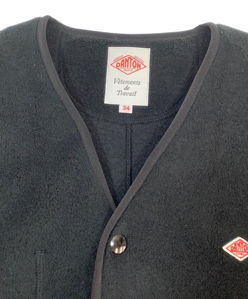 DANTON（ダントン）DANTON (ダントン) ノーカラーフリースジャケット ブラック サイズ:34の古着・服飾アイテム