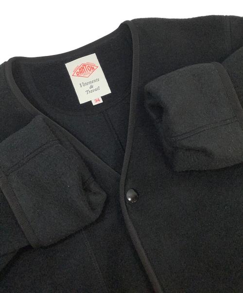 DANTON（ダントン）DANTON (ダントン) ノーカラーフリースジャケット ブラック サイズ:34の古着・服飾アイテム