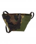 Herve Chapelierエルベシャプリエ）の古着「ミニショルダーバッグ」｜カーキ