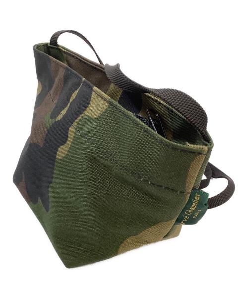 Herve Chapelier（エルベシャプリエ）Herve Chapelier (エルベシャプリエ) ミニショルダーバッグ カーキの古着・服飾アイテム