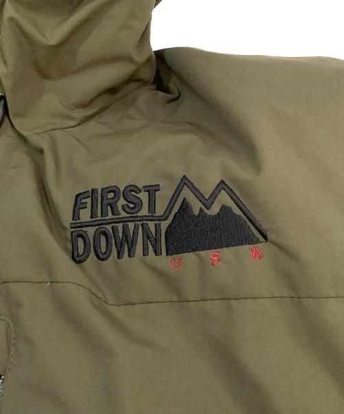 FIRST DOWN（ファーストダウン）FIRST DOWN (ファーストダウン) ダウンジャケット カーキ サイズ:Mの古着・服飾アイテム