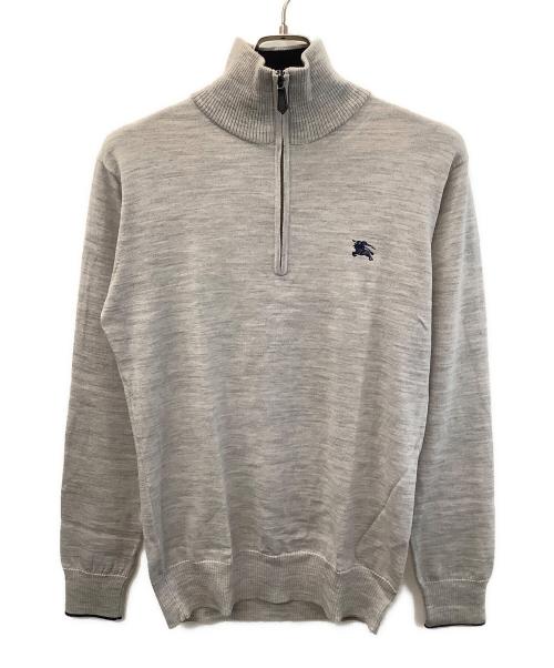 BURBERRY BLACK LABEL（バーバリーブラックレーベル）BURBERRY BLACK LABEL (バーバリーブラックレーベル) 薄手ニット ライトグレー サイズ:Lの古着・服飾アイテム