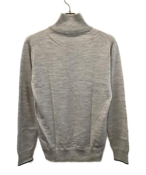 BURBERRY BLACK LABEL（バーバリーブラックレーベル）BURBERRY BLACK LABEL (バーバリーブラックレーベル) 薄手ニット ライトグレー サイズ:Lの古着・服飾アイテム