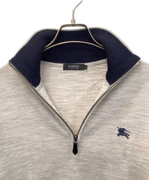 BURBERRY BLACK LABEL（バーバリーブラックレーベル）BURBERRY BLACK LABEL (バーバリーブラックレーベル) 薄手ニット ライトグレー サイズ:Lの古着・服飾アイテム