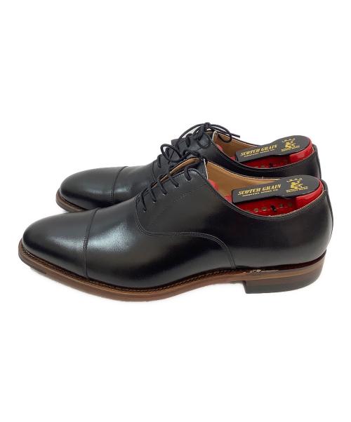 SCOTCH GRAIN（スコッチグレイン）SCOTCH GRAIN (スコッチグレイン) ストレートチップシューズ ブラック サイズ:25.5cmの古着・服飾アイテム