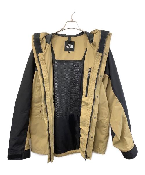 THE NORTH FACE（ザ ノース フェイス）THE NORTH FACE (ザ ノース フェイス) マウンテンライトジャケット ベージュ×ブラック サイズ:XLの古着・服飾アイテム