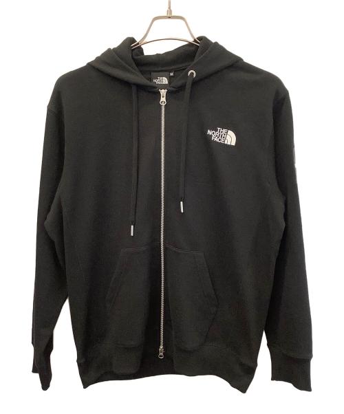 THE NORTH FACE（ザ ノース フェイス）THE NORTH FACE (ザ ノース フェイス) スクエアロゴフルジップパーカー ブラック サイズ:Mの古着・服飾アイテム