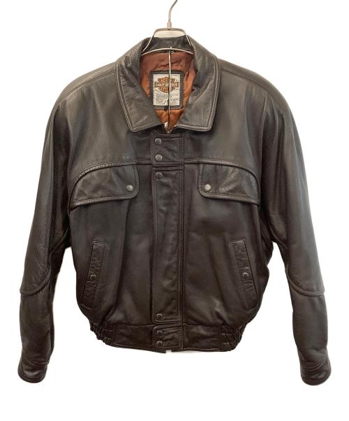 HARLEY-DAVIDSON（ハーレーダビッドソン）HARLEY-DAVIDSON (ハーレーダビッドソン) レザージャケット ブラウン サイズ:Mの古着・服飾アイテム