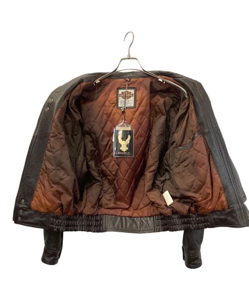 HARLEY-DAVIDSON（ハーレーダビッドソン）HARLEY-DAVIDSON (ハーレーダビッドソン) レザージャケット ブラウン サイズ:Mの古着・服飾アイテム