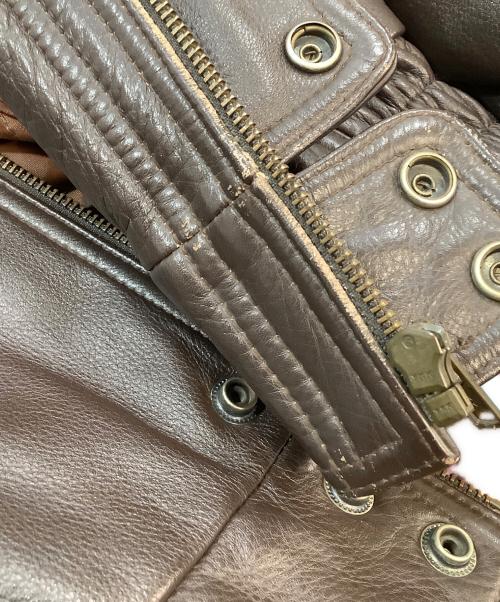 HARLEY-DAVIDSON（ハーレーダビッドソン）HARLEY-DAVIDSON (ハーレーダビッドソン) レザージャケット ブラウン サイズ:Mの古着・服飾アイテム