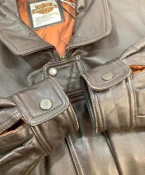 HARLEY-DAVIDSON（ハーレーダビッドソン）HARLEY-DAVIDSON (ハーレーダビッドソン) レザージャケット ブラウン サイズ:Mの古着・服飾アイテム