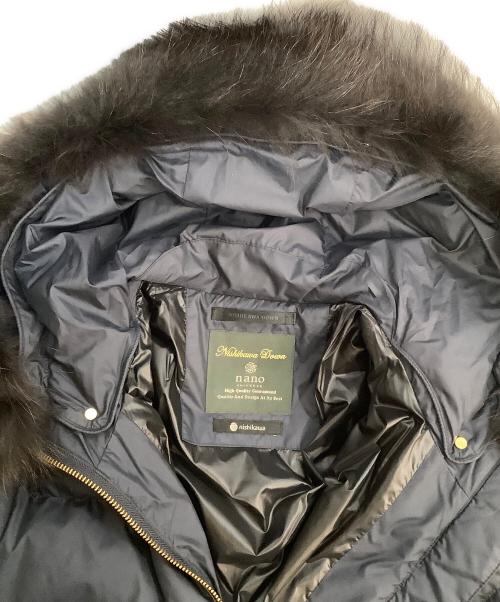 nano・universe（ナノ・ユニバース）nano・universe (ナノ・ユニバース) 西川ダウン (ニシカワダウン) ダウンコート ネイビー サイズ:38の古着・服飾アイテム