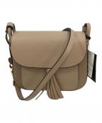 LAURA DI MAGGIOローラディマジオ）の古着「タッセルレザーショルダーバッグ」｜ベージュ