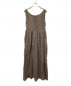 Sea Room lynnシールームリン）の古着「ノースリーブ・キャミソールワンピース」｜ブラウン