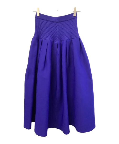 UN3D.（アンスリード）UN3D. (アンスリード) タックニットスカート ブルー サイズ:36の古着・服飾アイテム