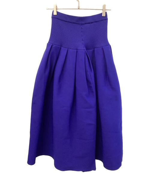 UN3D.（アンスリード）UN3D. (アンスリード) タックニットスカート ブルー サイズ:36の古着・服飾アイテム