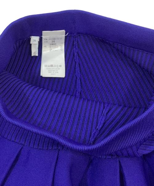 UN3D.（アンスリード）UN3D. (アンスリード) タックニットスカート ブルー サイズ:36の古着・服飾アイテム