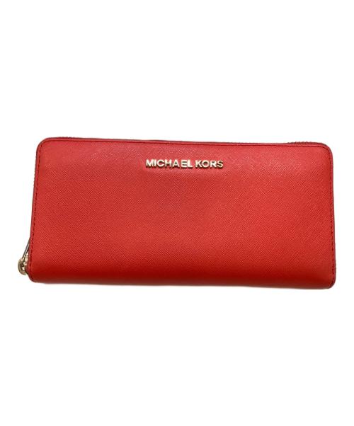 MICHAEL KORS（マイケル・コース）MICHAEL KORS (マイケル・コース) 長財布 レッドの古着・服飾アイテム