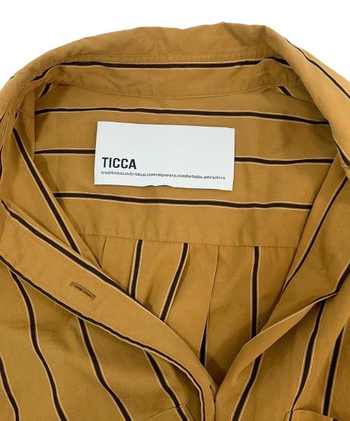 ticca（ティッカ）ticca (ティッカ) シャツワンピース ブラウン サイズ:Freeの古着・服飾アイテム