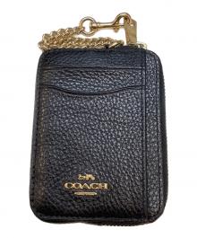 COACH（コーチ）の古着「ジップカードケース」｜ブラック