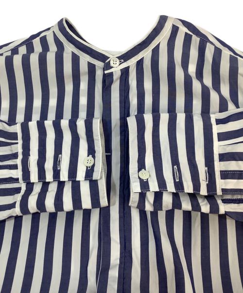 universal tissu（ユニバーサルティシュ）universal tissu (ユニバーサルティシュ) 長袖ワンピース ホワイト×ブルー サイズ:Fの古着・服飾アイテム