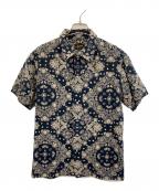 Stevenson Overall Co.スティーブンソンオーバーオール）の古着「オープンカラーシャツ」｜ネイビー