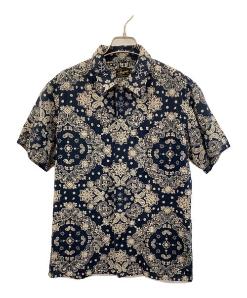 Stevenson Overall Co.（スティーブンソンオーバーオール）Stevenson Overall Co. (スティーブンソンオーバーオール) オープンカラーシャツ ネイビー サイズ:Sの古着・服飾アイテム