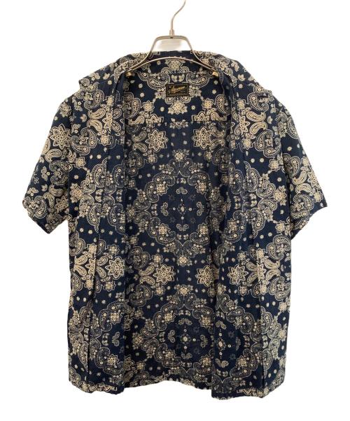 Stevenson Overall Co.（スティーブンソンオーバーオール）Stevenson Overall Co. (スティーブンソンオーバーオール) オープンカラーシャツ ネイビー サイズ:Sの古着・服飾アイテム