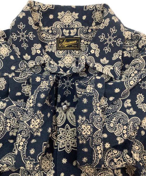 Stevenson Overall Co.（スティーブンソンオーバーオール）Stevenson Overall Co. (スティーブンソンオーバーオール) オープンカラーシャツ ネイビー サイズ:Sの古着・服飾アイテム