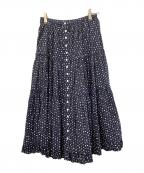 MARC JACOBSマークジェイコブズ）の古着「フレアスカート」｜ネイビー×ホワイト