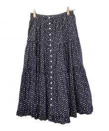 MARC JACOBS（マークジェイコブズ）の古着「フレアスカート」｜ネイビー×ホワイト