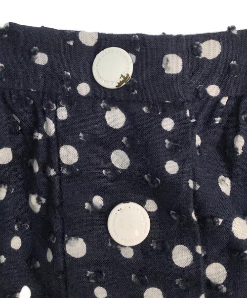 MARC JACOBS（マークジェイコブズ）MARC JACOBS (マークジェイコブス) フレアスカート ネイビー×ホワイトの古着・服飾アイテム