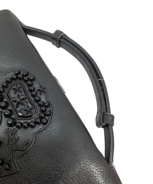 Christian Louboutin（クリスチャン・ルブタン）Christian Louboutin (クリスチャン・ルブタン) ラウンドジップ長財布 ブラックの古着・服飾アイテム