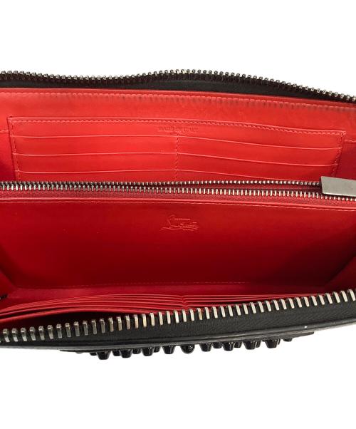 Christian Louboutin（クリスチャン・ルブタン）Christian Louboutin (クリスチャン・ルブタン) ラウンドジップ長財布 ブラックの古着・服飾アイテム