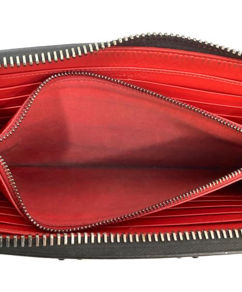Christian Louboutin（クリスチャン・ルブタン）Christian Louboutin (クリスチャン・ルブタン) ラウンドジップ長財布 ブラックの古着・服飾アイテム