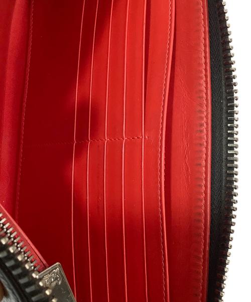 Christian Louboutin（クリスチャン・ルブタン）Christian Louboutin (クリスチャン・ルブタン) ラウンドジップ長財布 ブラックの古着・服飾アイテム