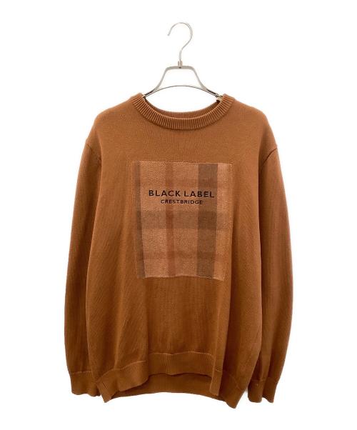 BLACK LABEL CRESTBRIDGE（ブラックレーベル クレストブリッジ）BLACK LABEL CRESTBRIDGE (ブラックレーベル クレストブリッジ) 厚手ニット ブラウン サイズ:Mの古着・服飾アイテム
