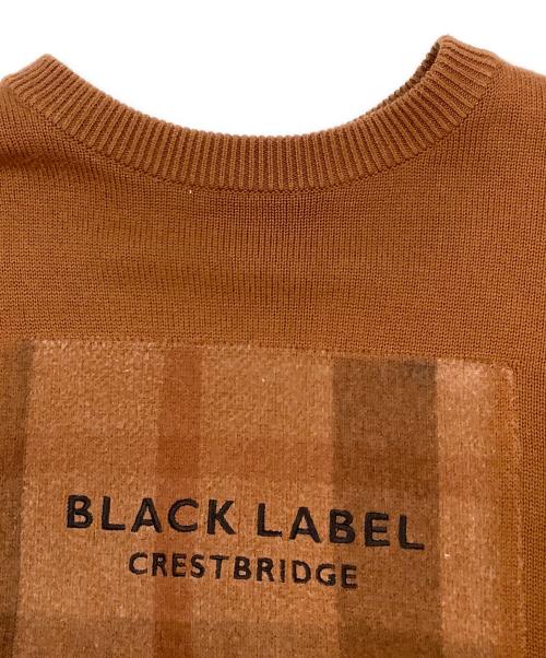BLACK LABEL CRESTBRIDGE（ブラックレーベル クレストブリッジ）BLACK LABEL CRESTBRIDGE (ブラックレーベル クレストブリッジ) 厚手ニット ブラウン サイズ:Mの古着・服飾アイテム
