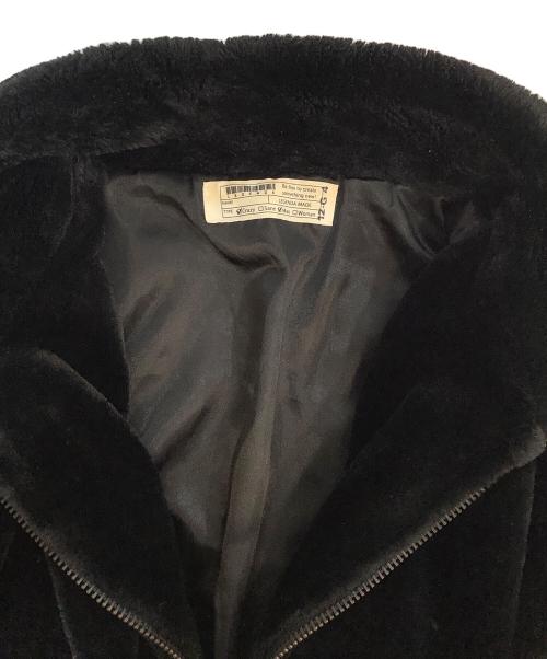 LEGENDA（レジェンダ）LEGENDA (レジェンダ) FUCK YOU ROSE Embroidery Stand ECO Fur Blouson ブラック サイズ:Fの古着・服飾アイテム