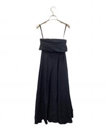 Aimeine（エメイン）の古着「ノースリーブ・キャミソールワンピース」｜ネイビー