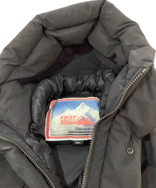 FIRST DOWN（ファーストダウン）FIRST DOWN (ファーストダウン) ダウンジャケット ブラック サイズ:Sの古着・服飾アイテム