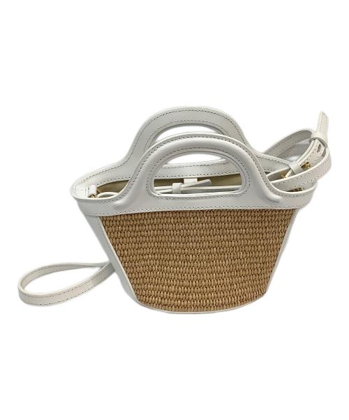 MARNI（マルニ）MARNI (マルニ) TROPICALIA BAG MICRO ホワイト×ナチュラルの古着・服飾アイテム