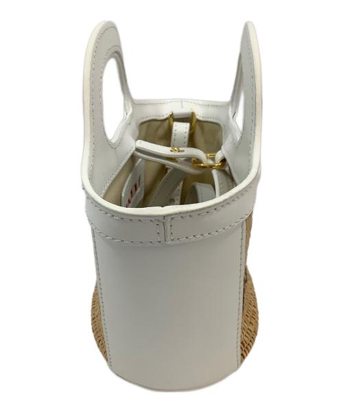 MARNI（マルニ）MARNI (マルニ) TROPICALIA BAG MICRO ホワイト×ナチュラルの古着・服飾アイテム