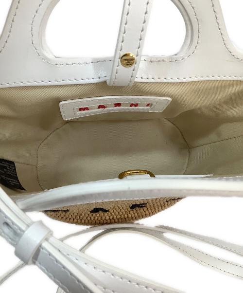 MARNI（マルニ）MARNI (マルニ) TROPICALIA BAG MICRO ホワイト×ナチュラルの古着・服飾アイテム