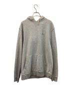 stussyステューシー）の古着「プルオーバーパーカー」｜ライトグレー